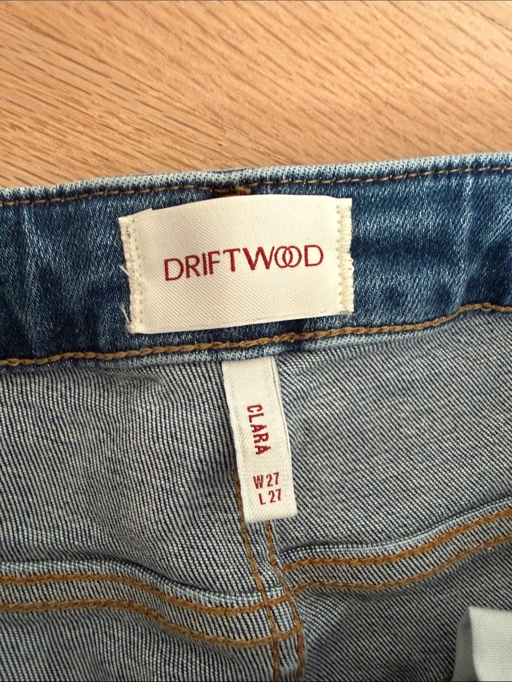 Driftwood Clara Sunflower Floral Embroidered Flare Jeans Size 27 Boho Festival - Picture 5 of 9